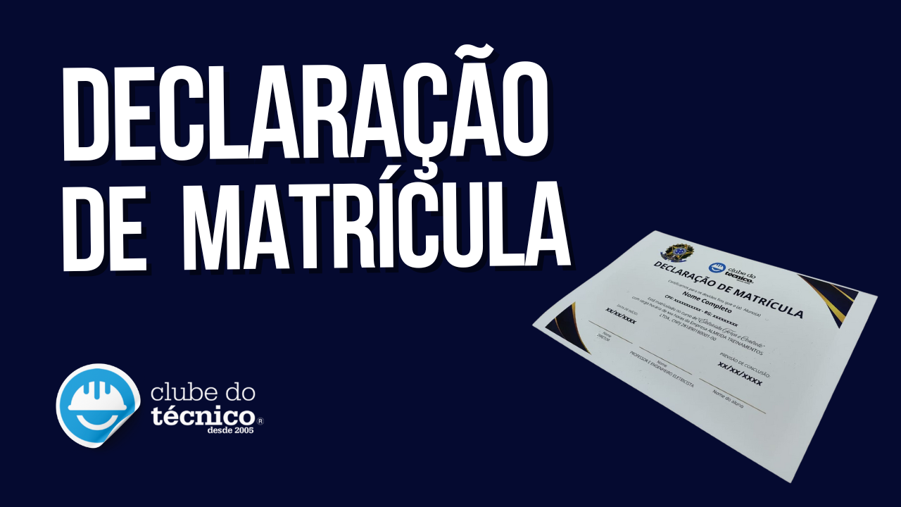 "DECLARAÇÃO DE MATRÍCULA"